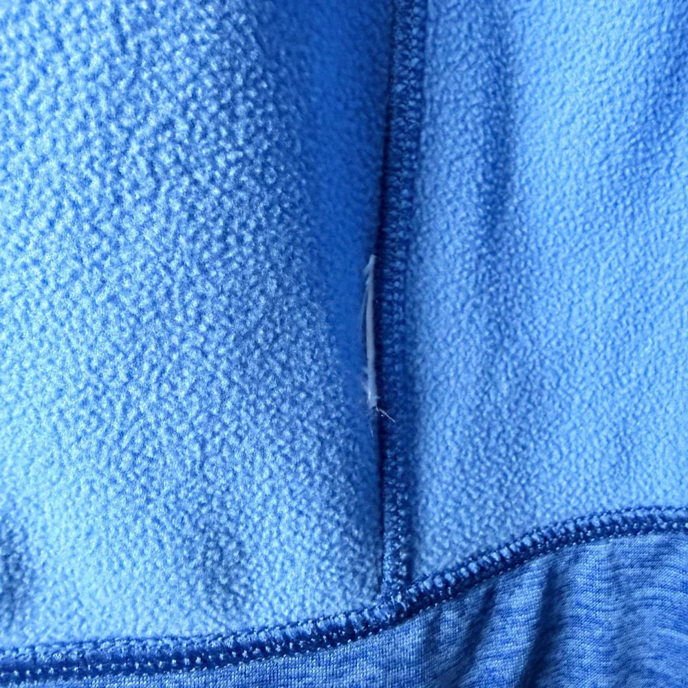 Athletic Works Full Zip Hoodie Boys Medium Blue Heathered DriWorks Fleece Jacket